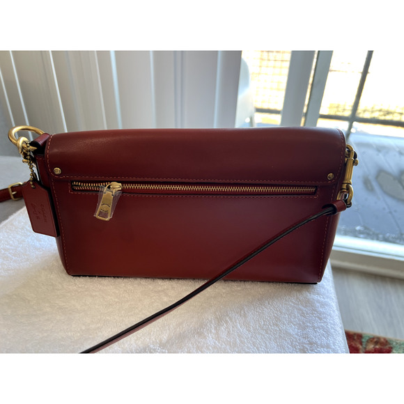 COACH Guang Yu JADE SIG CC REXY Print Flap Shoulder X-body Bag Leather - Picture 3 of 13